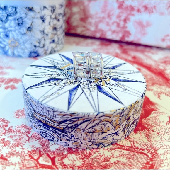 DIOR Pierced Earrings “Timeless Diamanté” Authentic Christian Dior - Picture 6 of 10